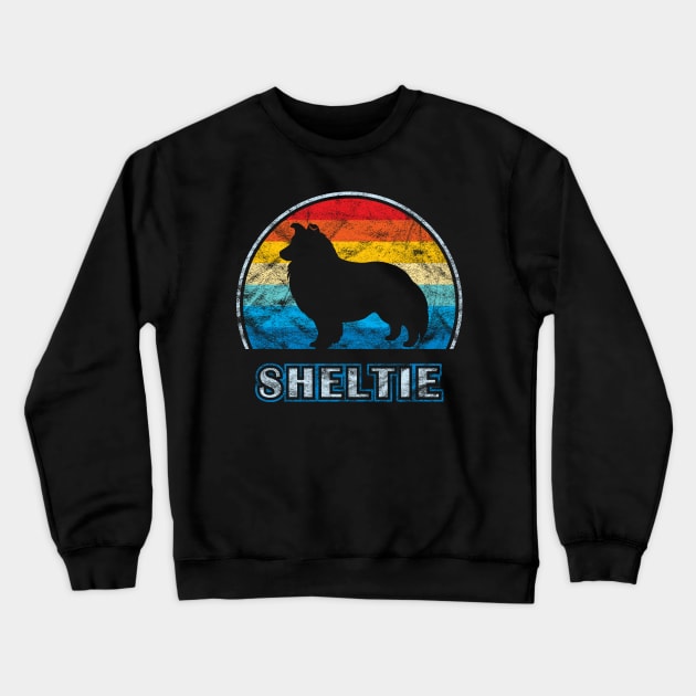 Sheltie Vintage Design Shetland Sheepdog Crewneck Sweatshirt by millersye